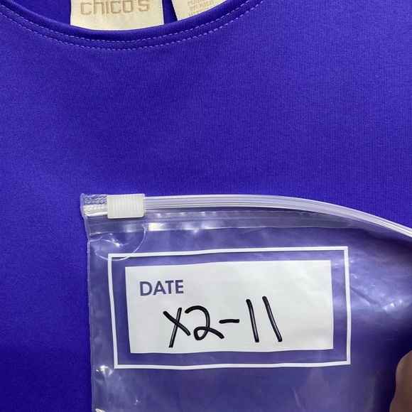 NWT Chico's Microfiber Contemporary Tank Shell Cami Han Purple 1P /Small - Picture 6 of 6